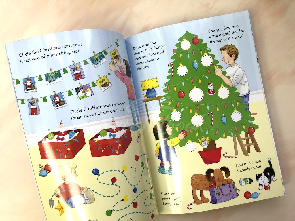 Книга Poppy and Sam's Wipe-Clean Christmas Activities изображение 6