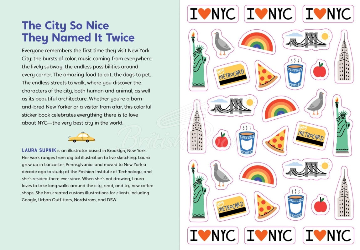 Стікербук I Love New York City Sticker Book зображення 1