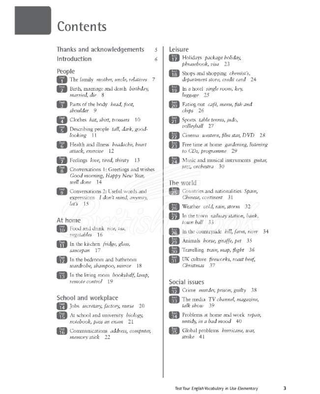 Книга Test Your English Vocabulary in Use Second Edition Elementary with answers изображение 1