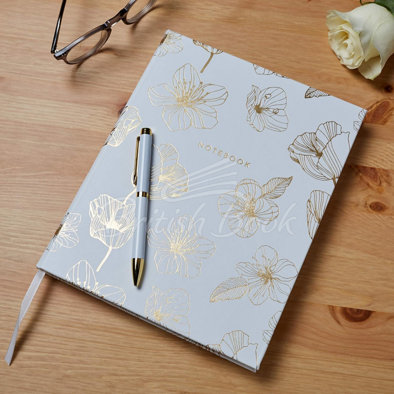 Блокнот Desk Notebook Gold Flowers зображення 3