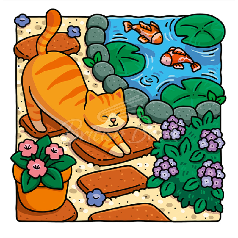Книга Cat Moments: Meow Life Colouring Book изображение 6