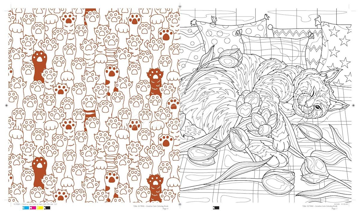 Книга Creative Cats Coloring Book зображення 3
