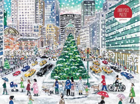 Пазл Michael Storrings Christmas in the City 1000 Piece Puzzle изображение