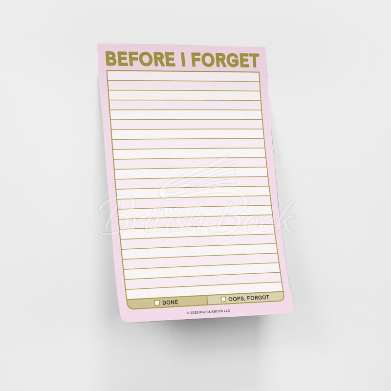 Клейкая бумага для заметок Knock Knock Before I Forget Great Big Stickies изображение 2