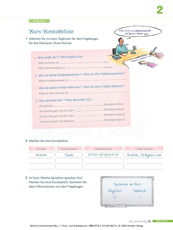 Учебник и рабочая тетрадь Schritte international Neu 1 Kurs- und Arbeitsbuch mit Audios online изображение 12