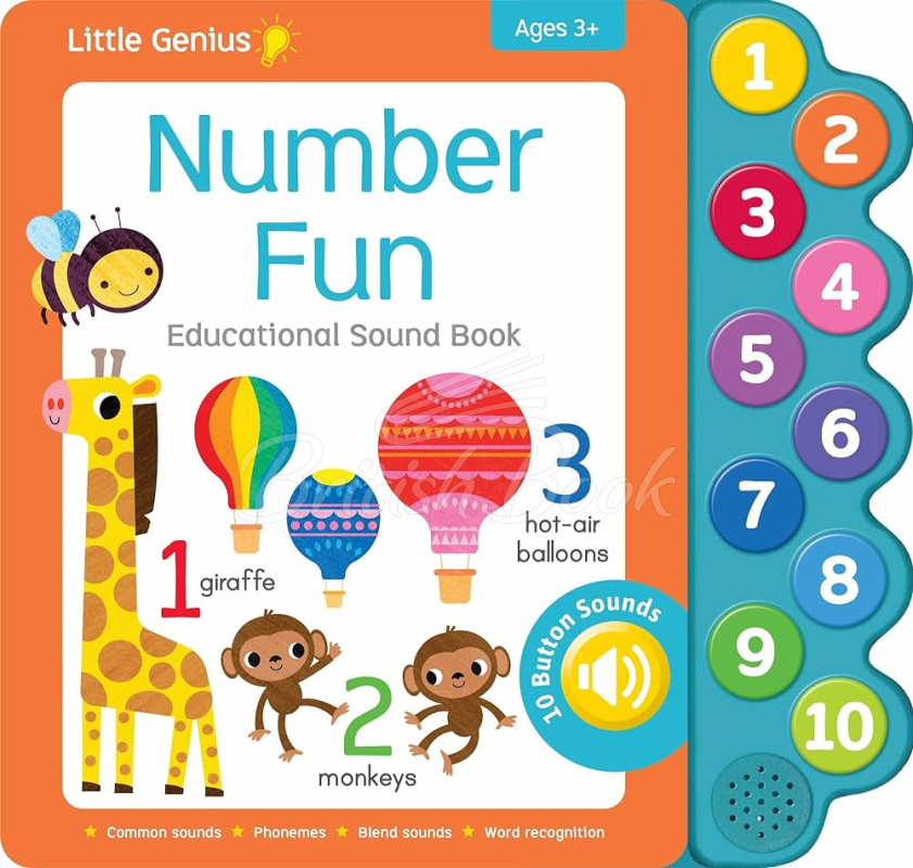 Книга Little Genius: 10 Button Sound Number Fun зображення