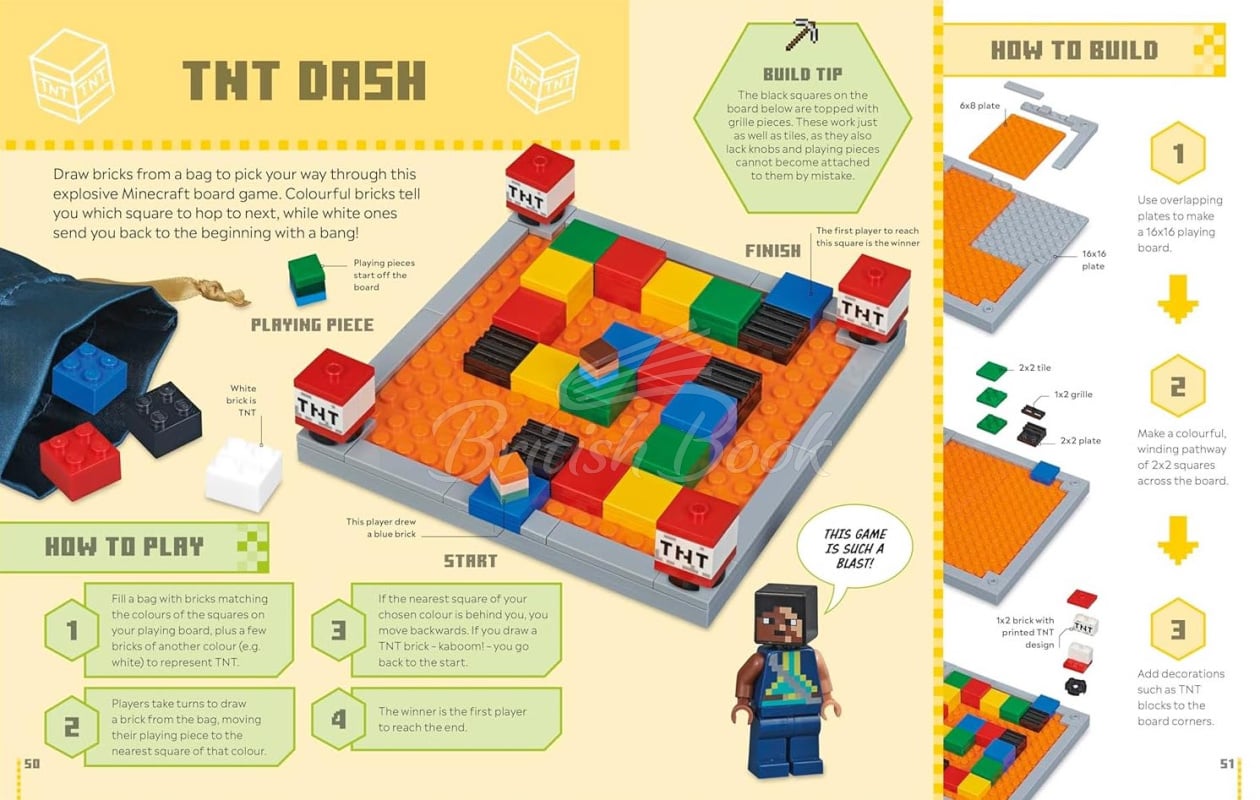 Книга LEGO Minecraft Games Book зображення 5