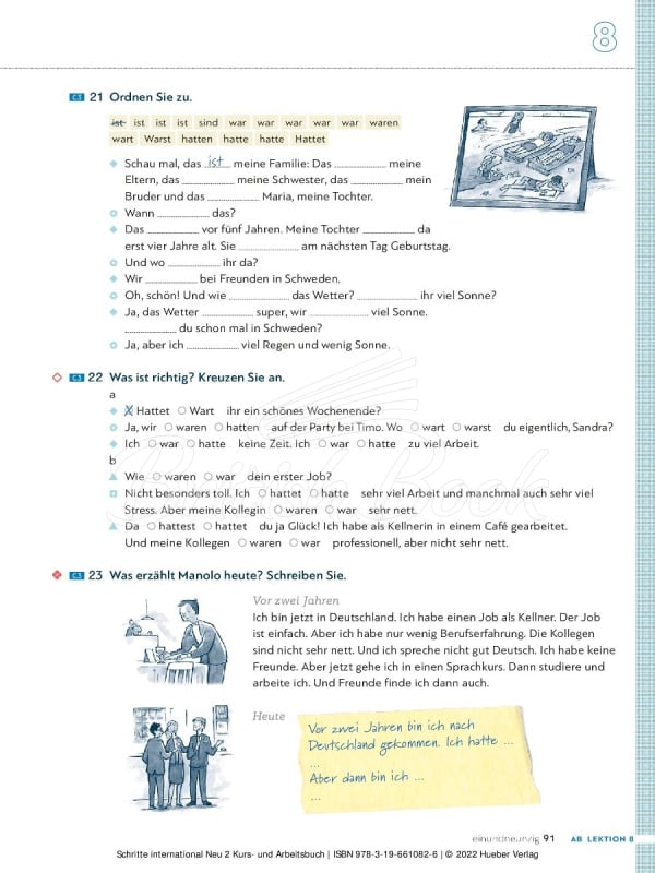 Учебник и рабочая тетрадь Schritte international Neu 2 Kurs- und Arbeitsbuch mit Audios online изображение 6