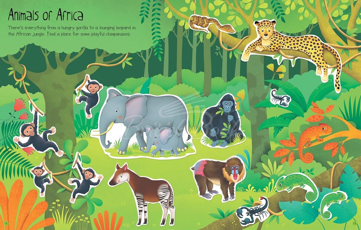 Книга First Sticker Book: Jungle изображение 4