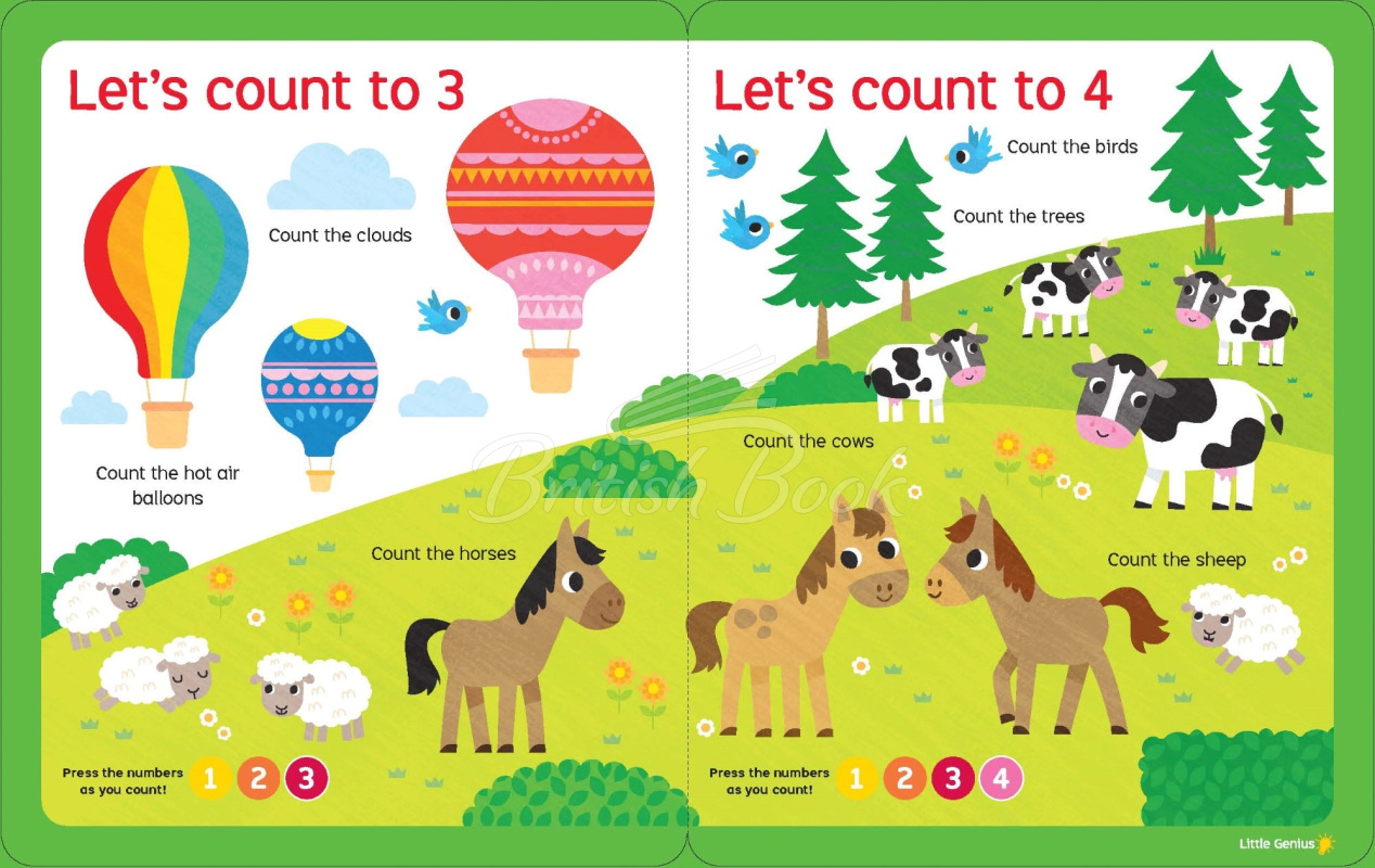 Книга Little Genius: 10 Button Sound Number Fun зображення 1