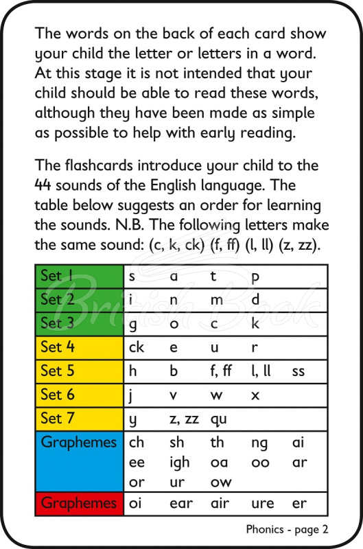 Картки Collins Easy Learning Preschool: Phonics Flashcards зображення 2