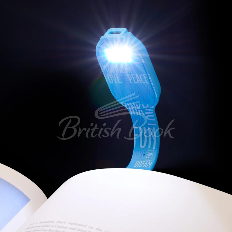 Ліхтарик для книжок Flexilight Rechargeable Blue Words зображення 1