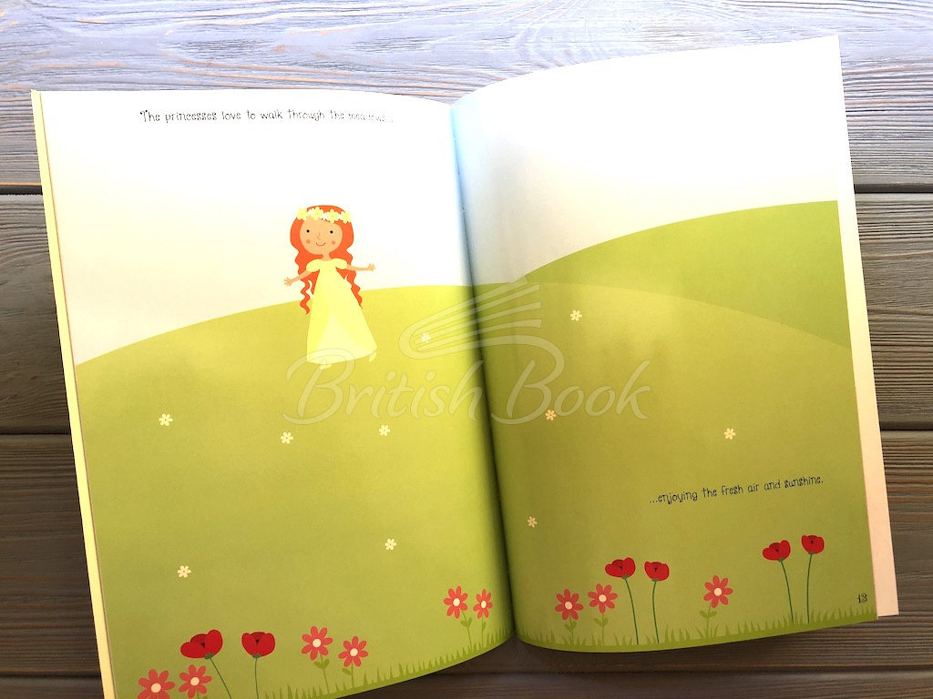 Книга Sparkly Princesses Sticker Book изображение 7