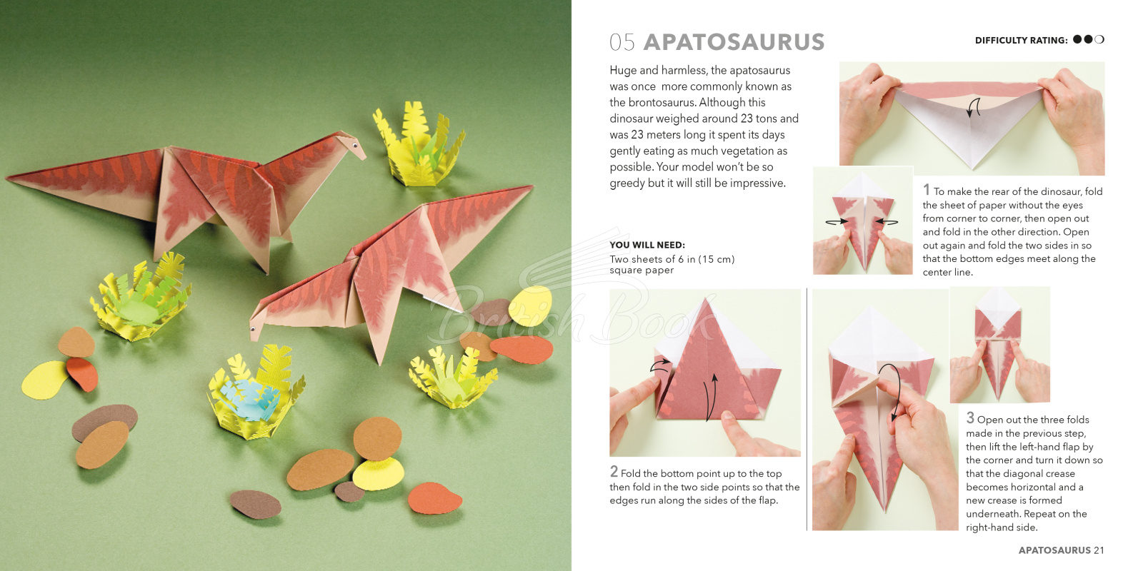 Книга Origami Dinosaurs изображение 2