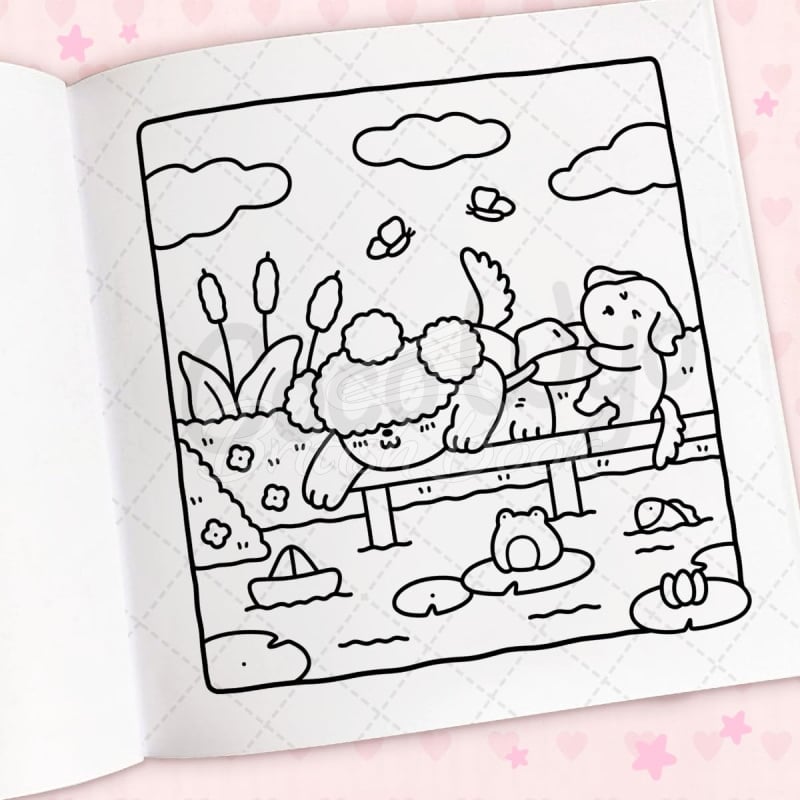 Книга Cozy Cuties: A Cute and Comfy Colouring Book изображение 6
