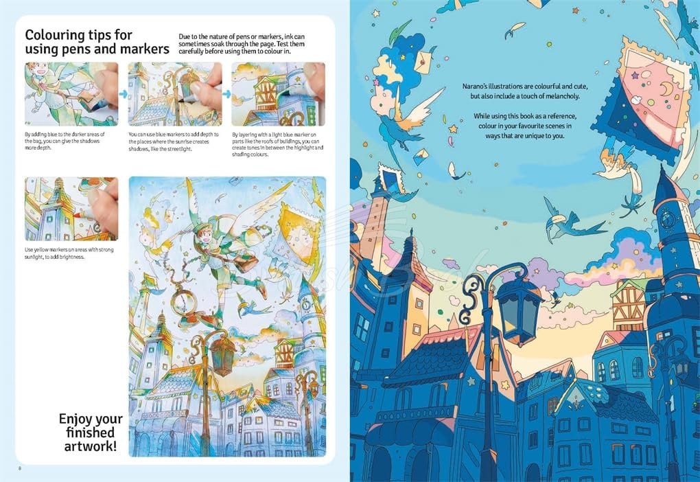 Книга Master of Manga: A Colouring Book by Narano зображення 2