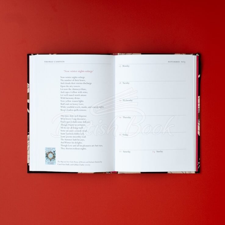 Щоденник Liberty Faber Poetry Desk Diary 2025 зображення 4