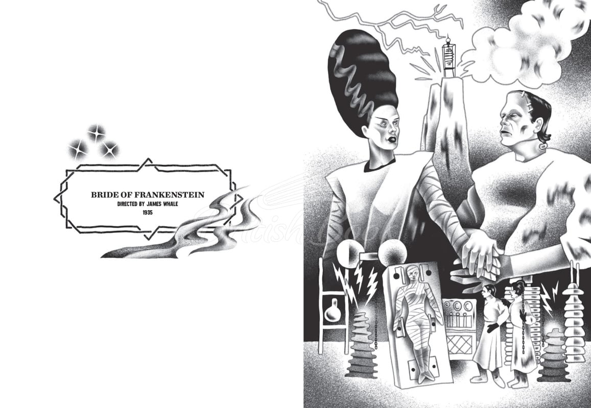 Книга Classic Horror Movies Coloring Book зображення 2