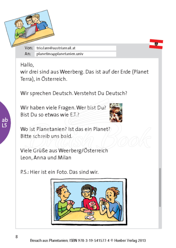 Книга для чтения Planetino 1 Leseheft: Besuch aus Planetanien изображение 2