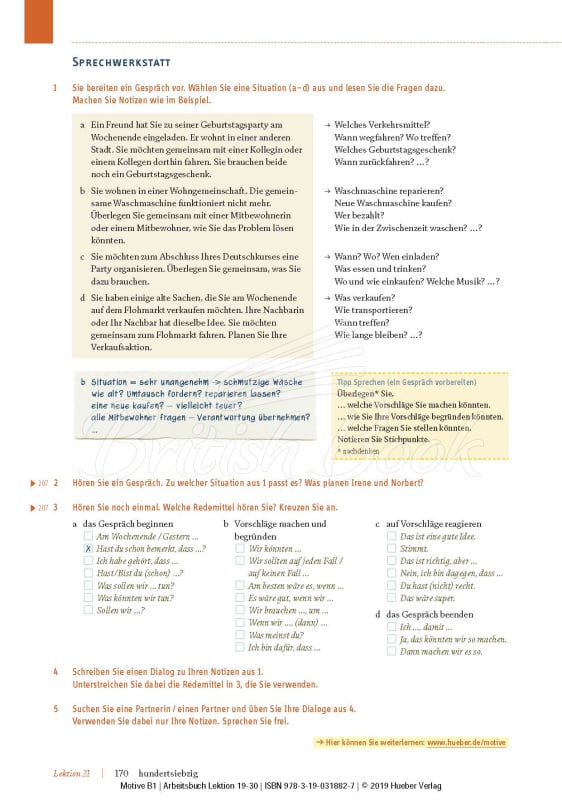 Рабочая тетрадь Motive B1 Arbeitsbuch mit MP3-CD (Lektion 19-30) изображение 8