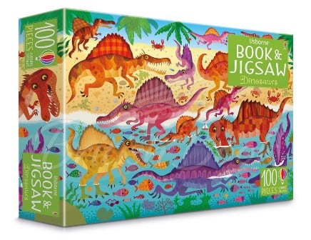 Пазл Usborne Book and Jigsaw: Dinosaurs зображення 1
