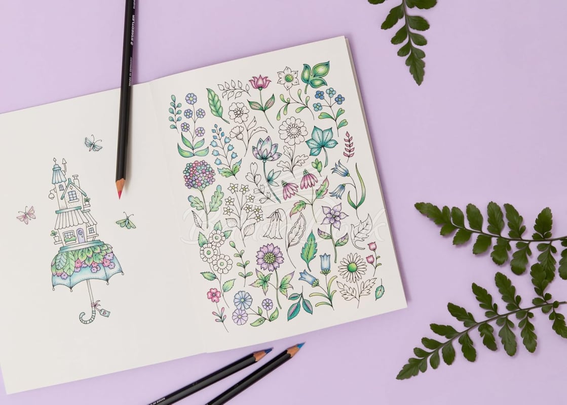 Книга Inklings: A Pocket-Sized Inky Colouring Book изображение 2