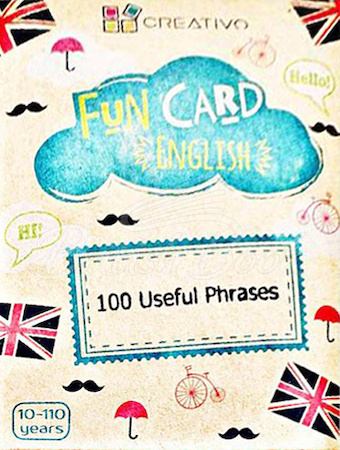 Карточки Fun Card English: 100 Useful Phrases изображение