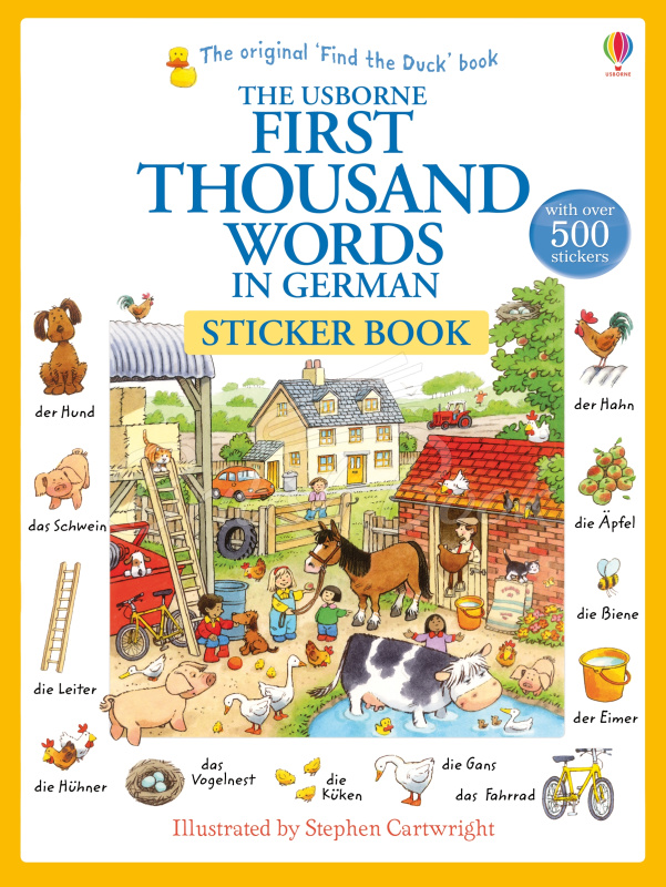 Книга First Thousand Words in German Sticker Book изображение