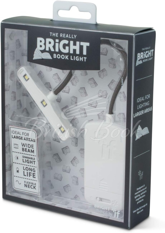 Ліхтарик для книжок The Really Bright Book Light White зображення 1