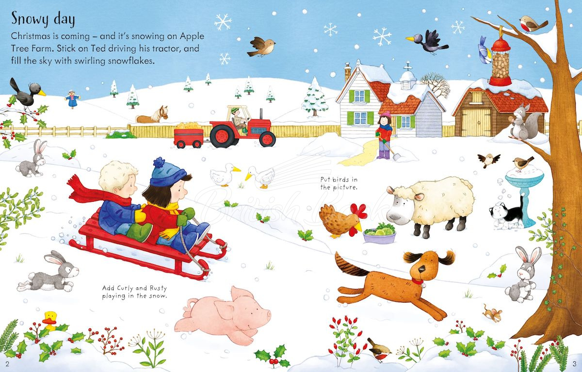 Книга Poppy and Sam's Christmas Sticker Book зображення 3