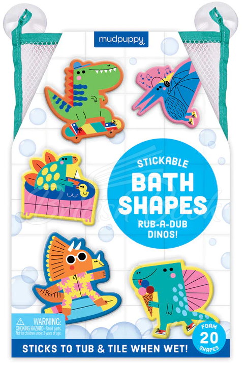 Игрушка Stickable Bath Shapes: Rub-a-Dub Dinos! изображение