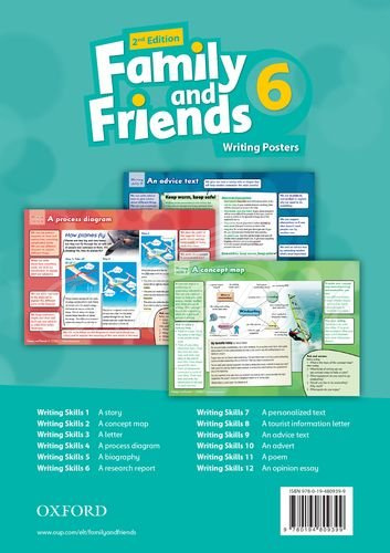 Набор плакатов Family and Friends 2nd Edition 6 Writing Posters изображение