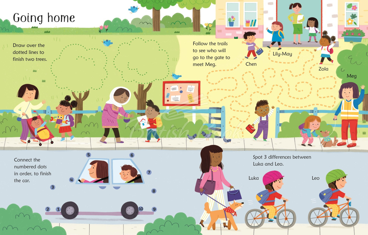 Книга Wipe-Clean Starting School Activities зображення 4