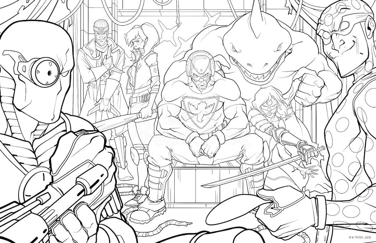 Книга DC Super-Villains: The Official Colouring Book зображення 1