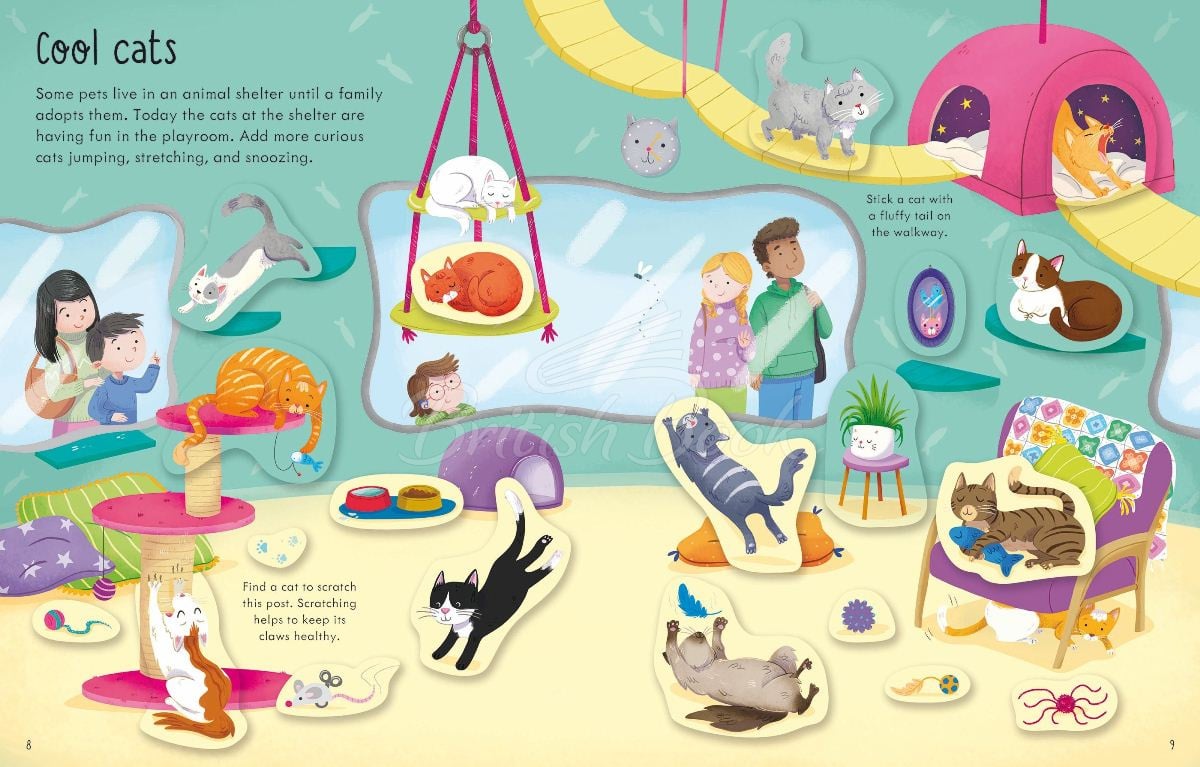 Книга First Sticker Book: Pets зображення 3