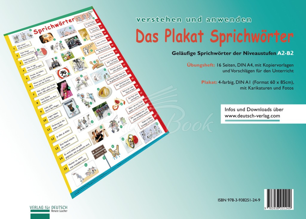 Плакат Das Plakat Sprichwörter mit Übungsheft изображение