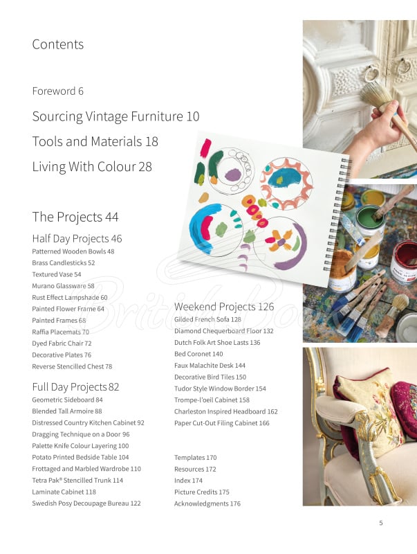 Книга Annie Sloan Colourful Living: 30 Creative Upcycling Paint Projects for Your Home изображение 4