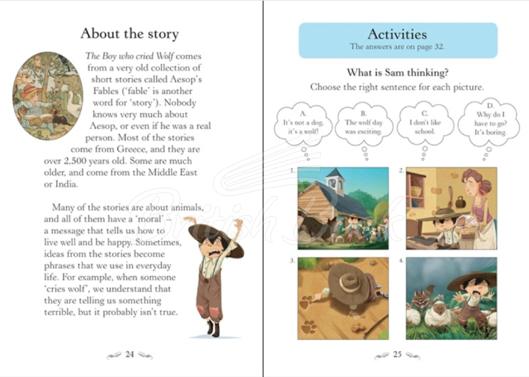 Книга Usborne English Readers Level 1 The Boy Who Cried Wolf зображення 3