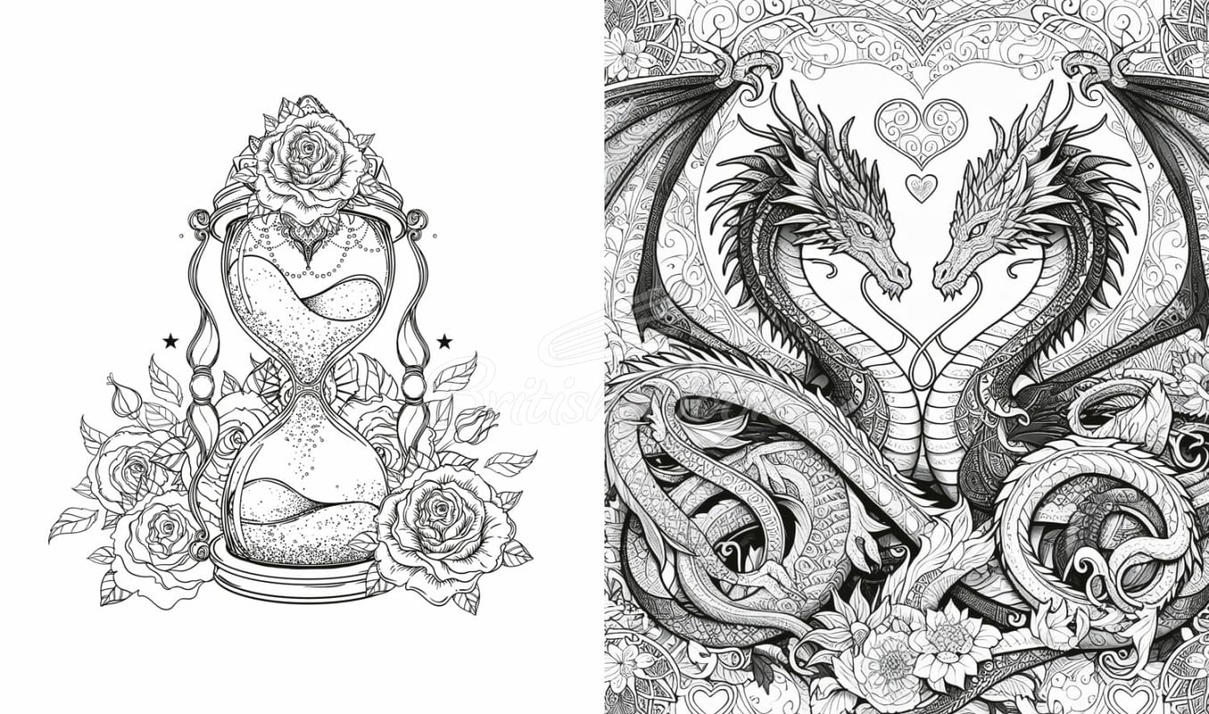 Книга Romantasy Colouring Book изображение 2