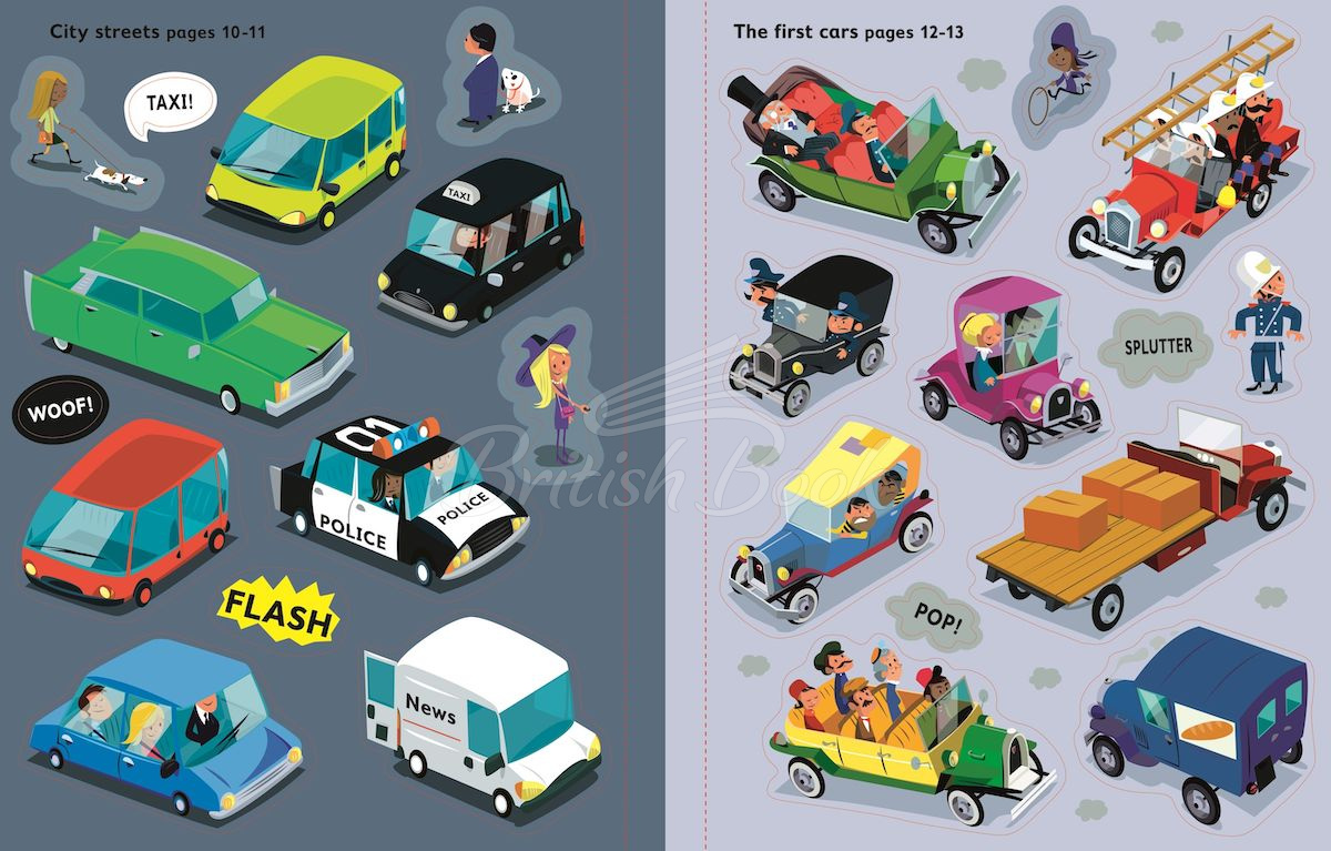 Книга First Sticker Book: Cars изображение 4