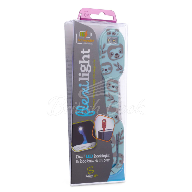Ліхтарик для книжок Flexilight Rechargeable Sloth зображення 4