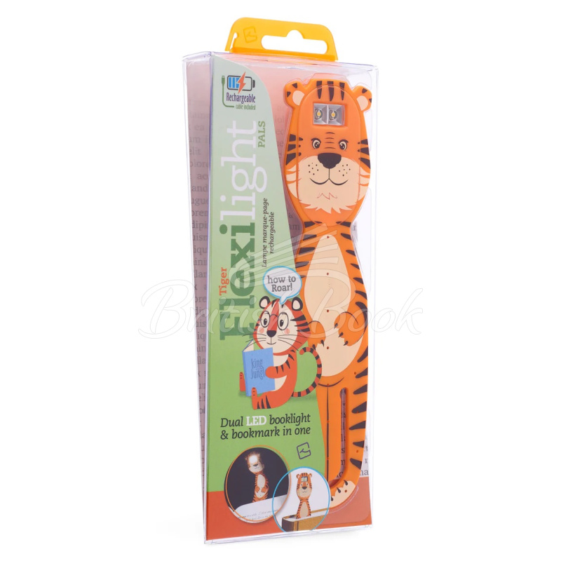 Ліхтарик для книжок Flexilight Rechargeable Pals Tiger зображення 4