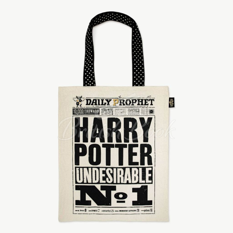 Сумка The Daily Prophet: 'Harry Potter Undesirable No.1' Tote Bag изображение