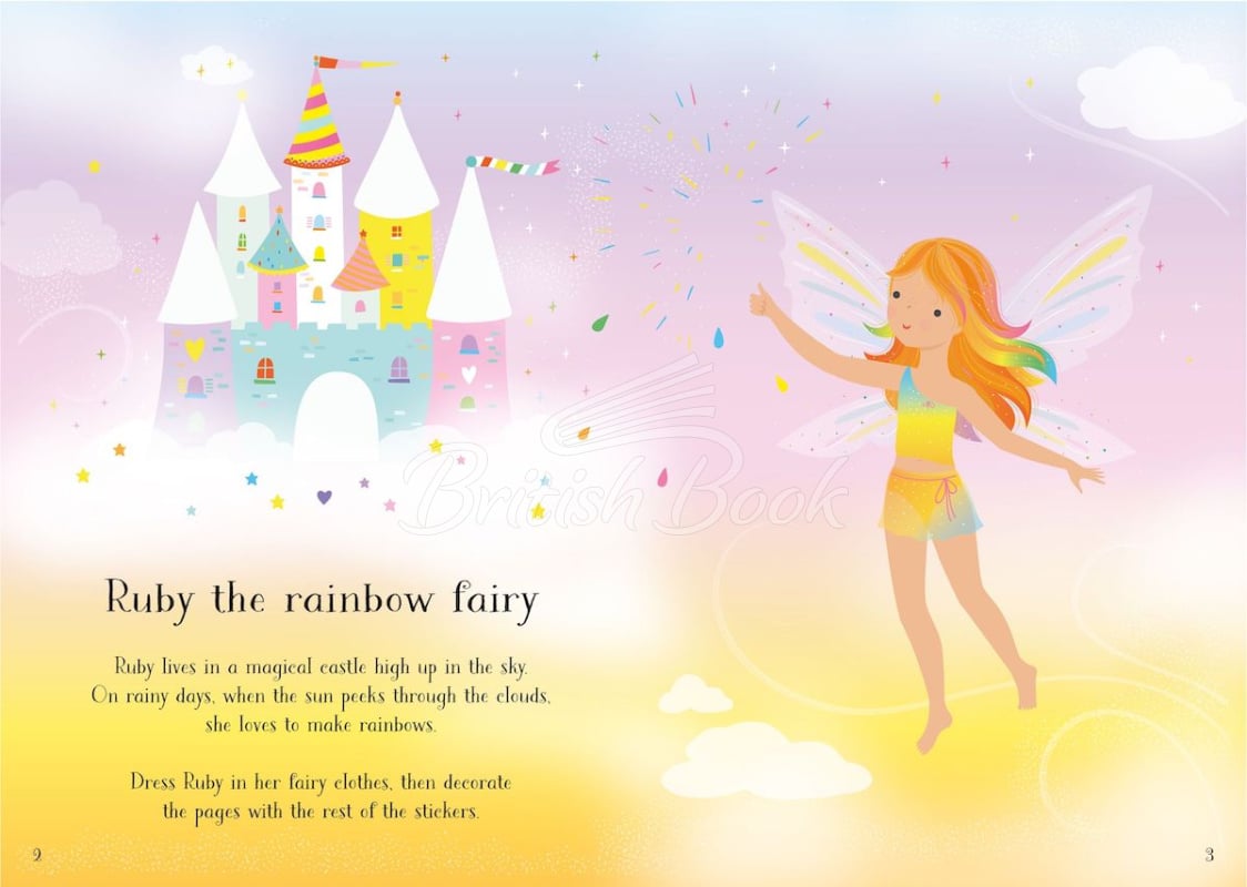 Книга Little Sticker Dolly Dressing: Rainbow Fairy зображення 3
