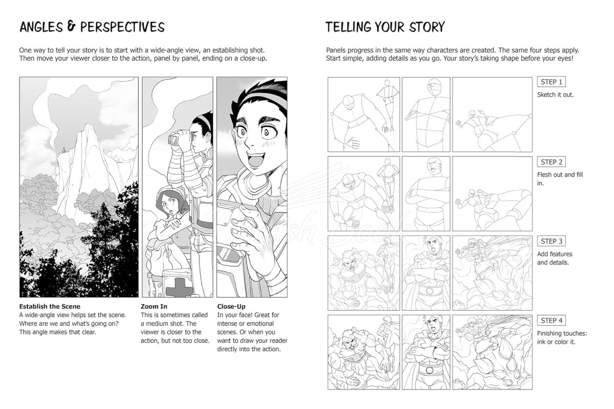 Книга Draw Your Own Manga: Blank Comic Book зображення 3