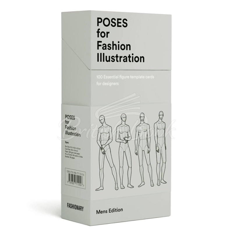 Картки Poses for Fashion Illustration (Mens Edition) зображення 1