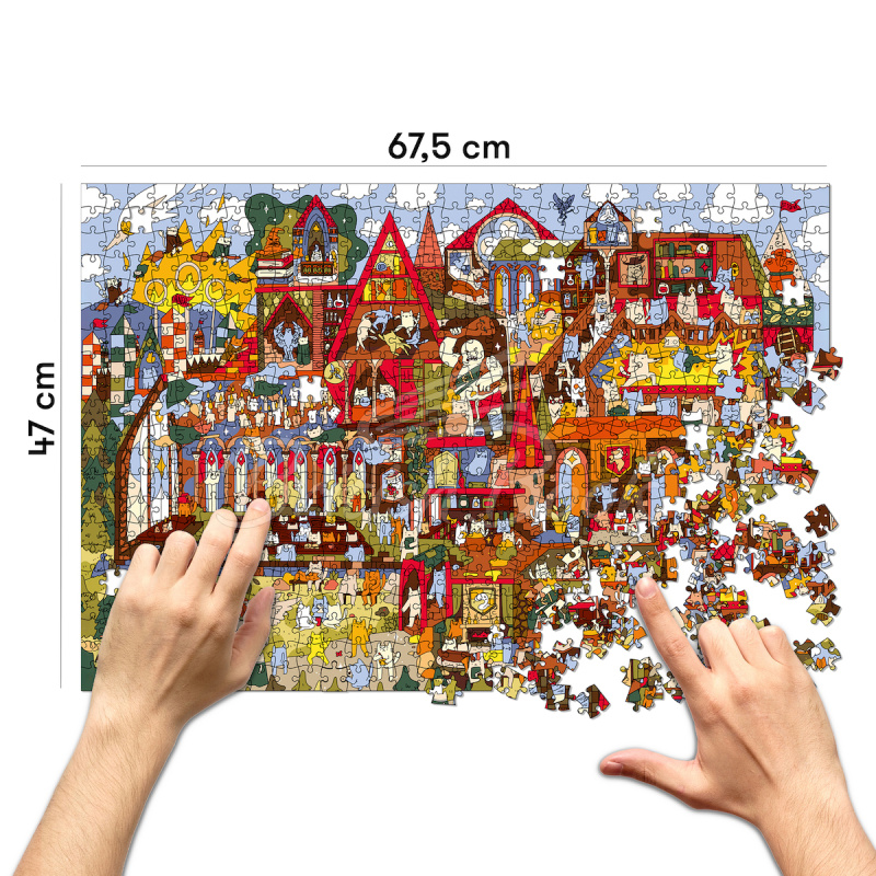 Пазл Школа Мяугії та Чародійства 1000 Piece Puzzle изображение 2