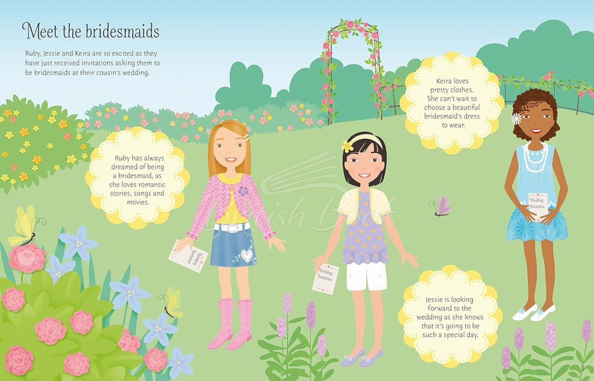 Книга Sticker Dolly Dressing: Bridesmaids зображення 1
