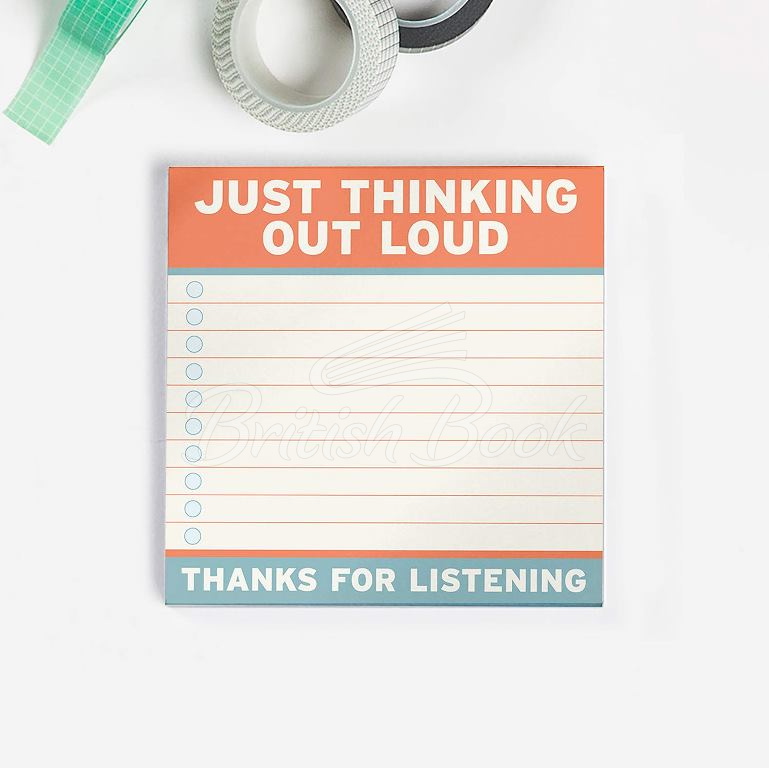 Клейкая бумага для заметок Thinking Out Loud Sticky Notes изображение 2