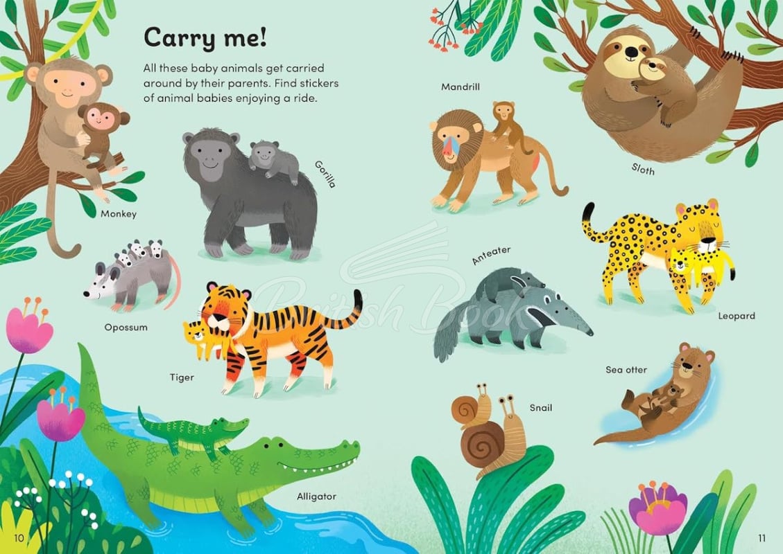 Книга Little First Stickers: Baby Animals зображення 3